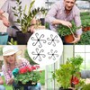 DILUSILK Plant Stem Support, 4pcs Plastic Plant Climbers Stem Holders
