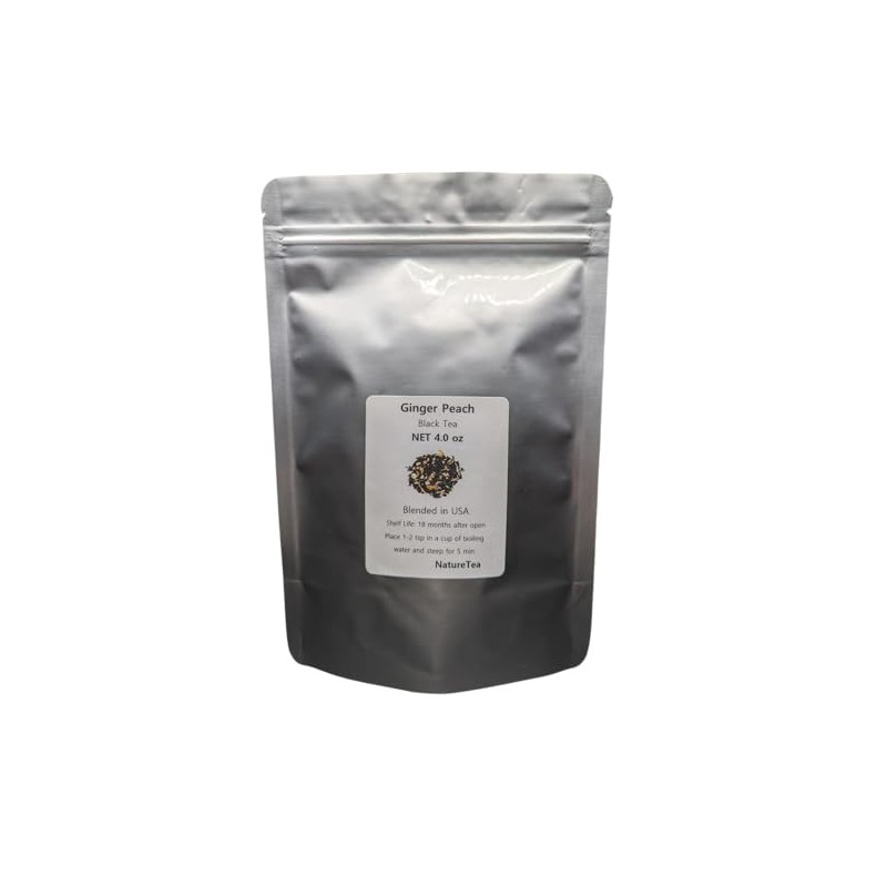 Ginger Peach Black Tea - Loose Leaf Black Tea Blend
