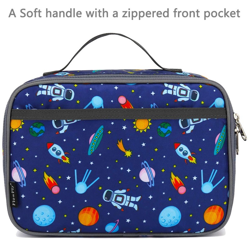FlowFly Kids Lunch box Insulated Soft Bag Mini Cooler Back