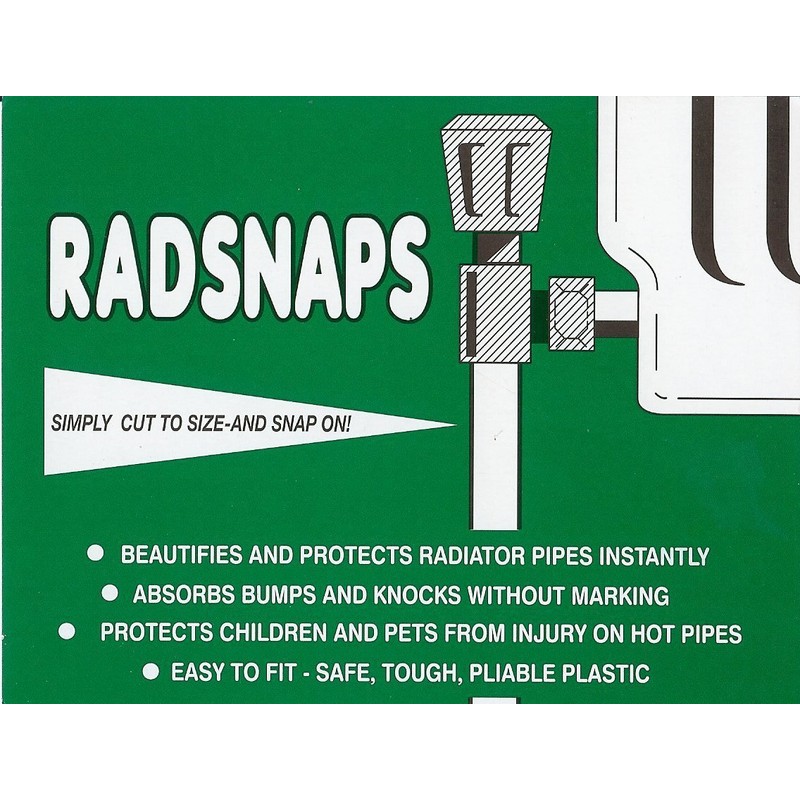 15mm White 10 x Radsnaps 15mm Pipe Covers