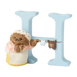 Enesco Beatrix Potter Alphabet Collection Letter H Mrs. Tiggy-Winkle Figurine, 2.72 Inch, Multicolor