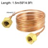 sourcing map Refrigeration Tubing, 1/8" OD x 4.9Ft Length Copper