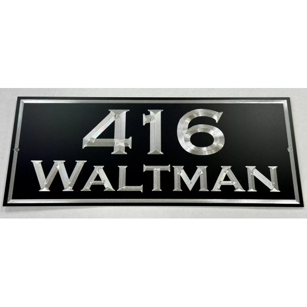 Diamond Etched Products Engraved Custom Reflective House Number Street Address