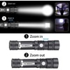 LED Tactical Flashlight Rechargeable, IPX6 Waterproof Flashlight, 2000lm, Super Bright