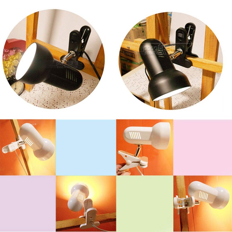 Sun-Rising Rong&LAN Clip lamp,360° Rotation Clip on Lamp Portable Book