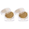 Baluue 2pcs Loose Eyeshadow Pigments Shimmer Pearl Glitter Makeup for