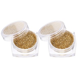 Baluue 2pcs Loose Eyeshadow Pigments Shimmer Pearl Glitter Makeup for Parties Lightweight and Highlighter for Skin Tones for Professional Personal Use