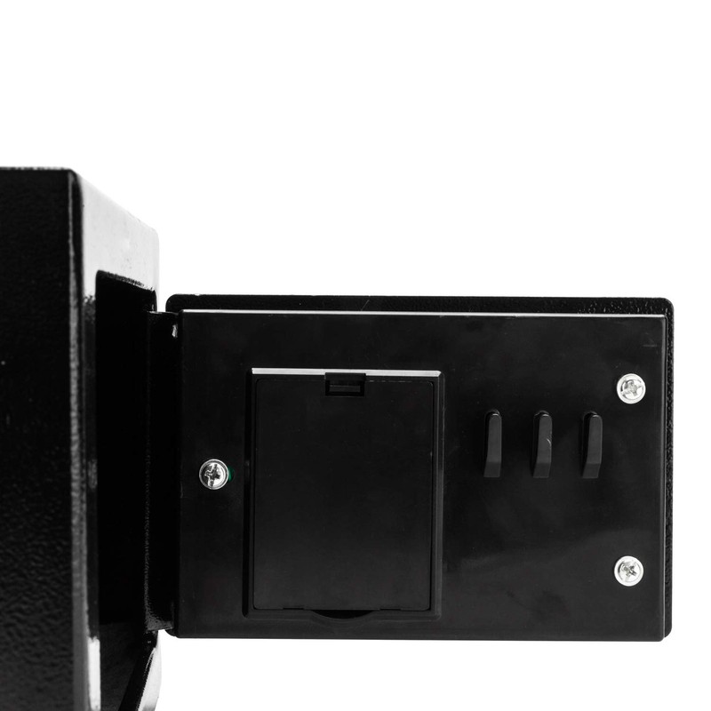 Mini Wall-in Style Electronic Code Metal Safe Box, 9.1"L x