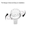 sourcing map 5pcs Bimetal Thermostat Temperature Switch 130°C 10A Normal
