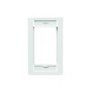 Leviton Single Gang MOS Wallplate with ID Windows, 41290-SMW, White
