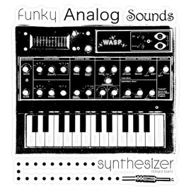 CafePress Synthesizer Medium Die Cut Sticker, 5.75" x 5.75" Matte Finish