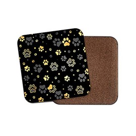 1 x Dog Paw Prints Coaster - Puppy Paws Pets Animal Dogs Mum Auntie Gran #15306