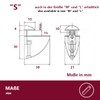 Euro Tische 8 x Shelf Brackets Glass Shelf Support Chrome-Plated