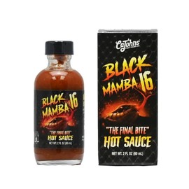 CaJohns Black Mamba 16 "The Final Bite" Hot Sauce, 2 fl oz, 16 Million Scoville Units