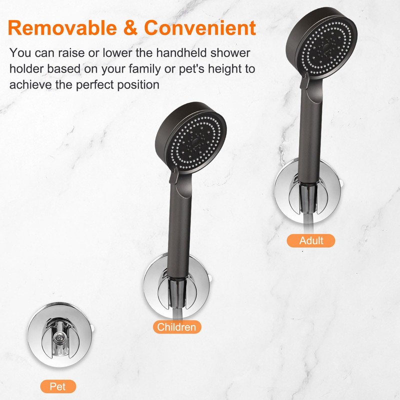 uxcell Shower Head Holder, Suction Cup Shower Head Holder, Handheld