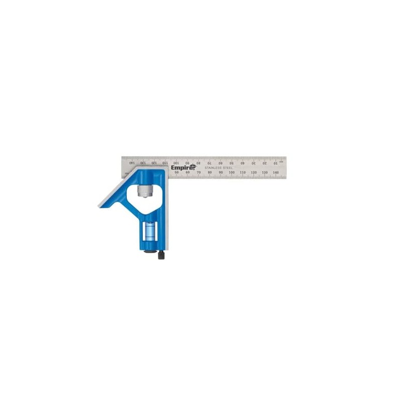 Empire Level E255 6-Inch Pocket Combination Square With Etched Stainless