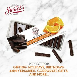Sweet Candy Company Chocolate Covered Fruit Sticks (Dark Orange Pack of 2)