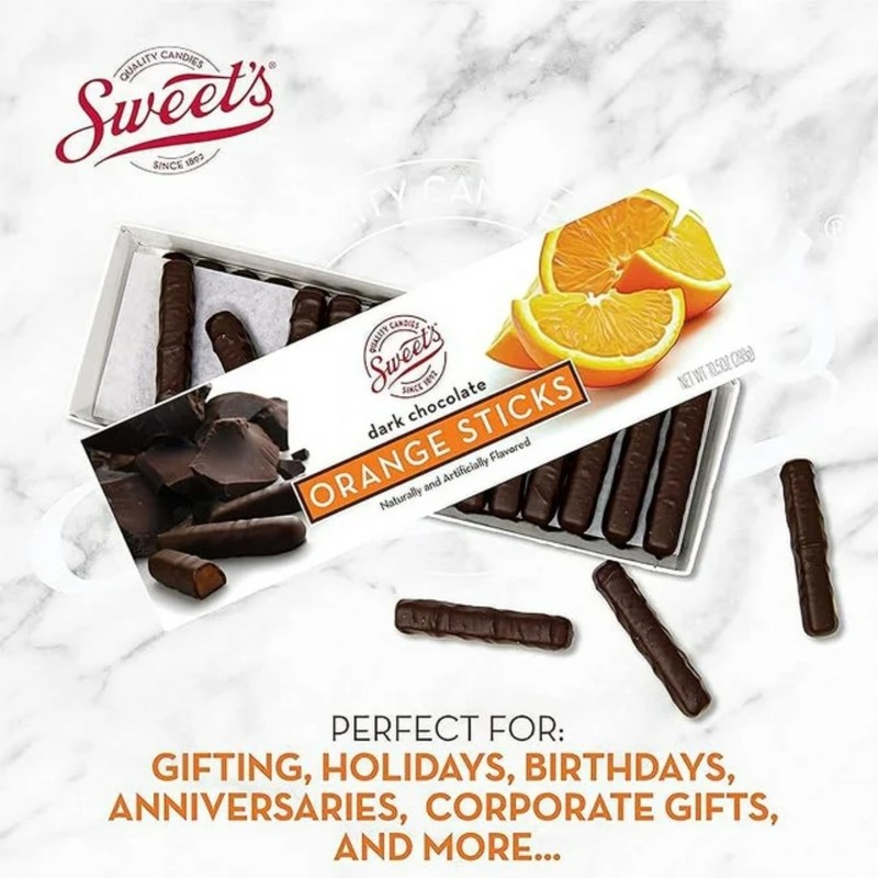 Sweet Candy Company Chocolate Covered Fruit Sticks (Dark Orange Pack