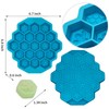 Zilphoba 2pcs Honeycomb Silicone Mold, Non-Stick 19 Cavities Bee Silicone