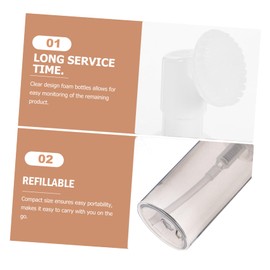 VICASKY 60ml Foaming Pump Bottle Set 4pcs Foaming Soap Dispenser Bottles Foam Pump Dispenser Empty Brush Head Included