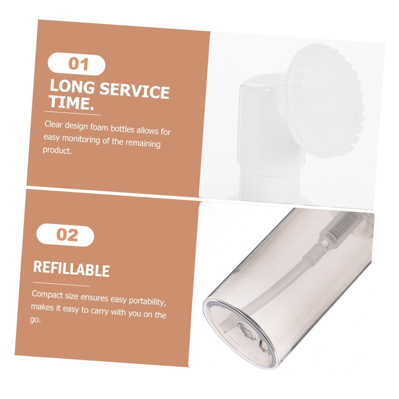 VICASKY 60ml Foaming Pump Bottle Set 4pcs Foaming Soap Dispenser