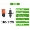 DLBX Orange Micro Sprinkler Watering Device with Two Way Connector,