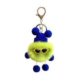 Cute Creative Long Legs Green Plush Keychain Gift for Women - Adorable Bag Charm for Handbag,Coin Purse, Backpack & Car Keys