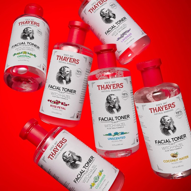 THAYERS Alcohol-Free, Hydrating, Unscented Witch Hazel Facial Toner with Aloe