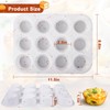 Juome Silicone Egg Bite Molds - 12 Cups Silicone Muffin