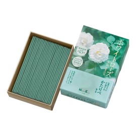 Katarabe White Rose, Short Size, Approx. 1.8 oz (50 g), Incense Sticks, Nihon Kodo, Less Smoke