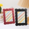 THKRLOF 4x6 Picture Frame with Mat for 3.5x5, Wavy Edge
