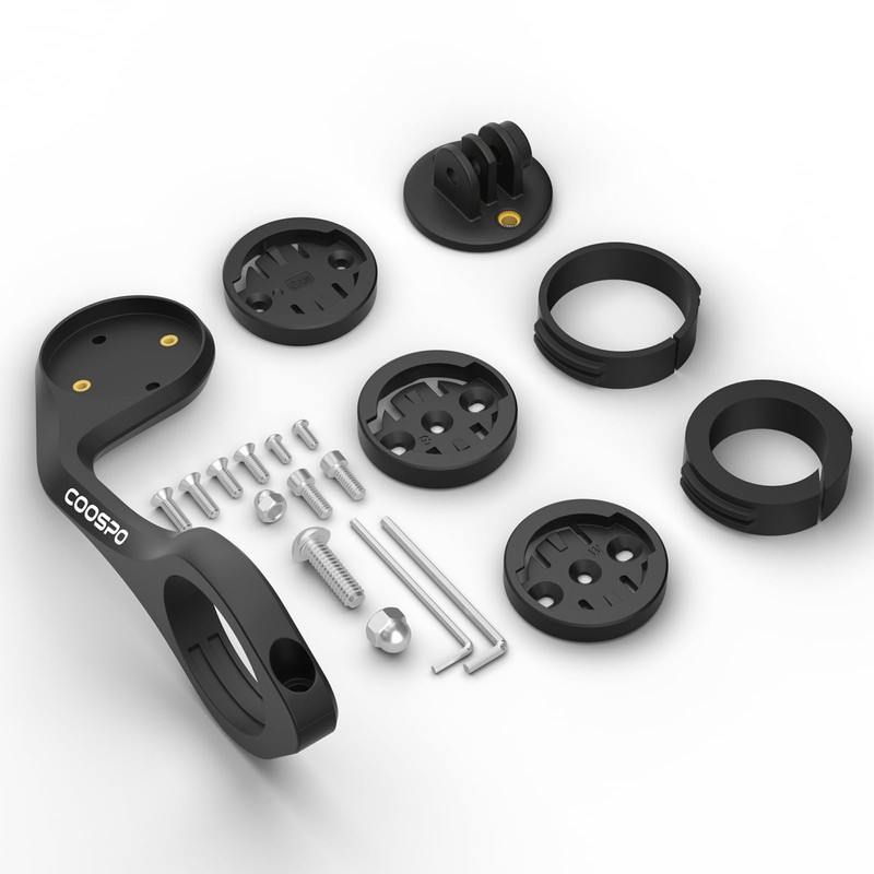 CooSpo Bike Computer Mount, Quick Release Mount for Garmin, Wahoo,