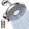 Filtered Shower Head - 8 Inches High Pressure Fixed Rain