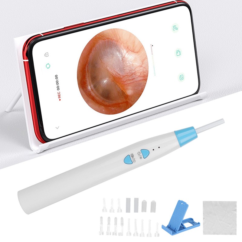 Ear Wax Removal Endoscope Otoscope WIFI Connected Ear Camera Cleaning