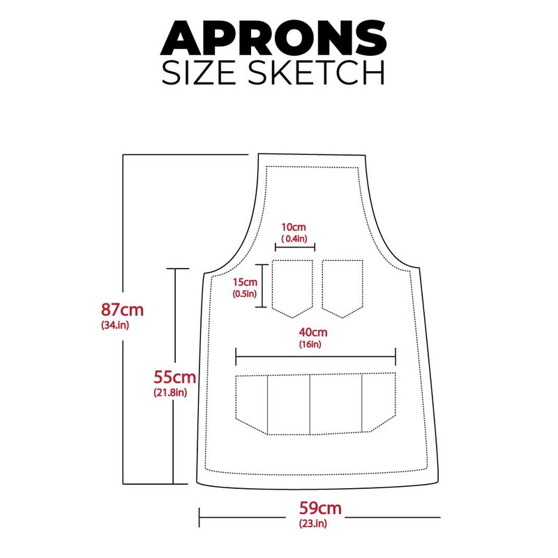 Dark Brown Full Grain Leather Apron Butcher Apron -Cook Apron