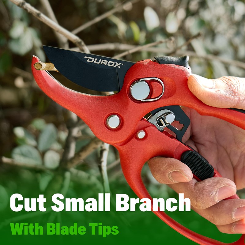 DUROX - Ratchet Pruning Shears, Garden Shears with 3X Cutting