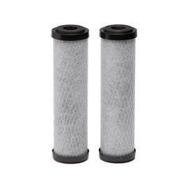 EcoPure EPW2C Carbon Whole Home Replacement Water Filter - Universal Fit - Fits Most Major Brand Systems (2 pack)