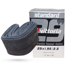 Vittoria Standard Butyl Tubes 700x20/28c (20/28-622) 48mm (FV/RVC) Presta Valve Nut/Cap Included Bicycle Tube