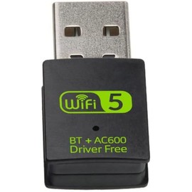 Bluetooth Dongle, WLAN USB Stick 600Mbps USB WiFi Bluetooth Adaptador PC de doble banda 2.4GHz/5GHz Tarjeta de red inalámbrica Wi-Fi
