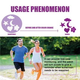 Sun Protection UV Sticker, UV Plaster with UV Detection, Waterproof UV Plasters, UV Detection Patches, UV Detection Patches, UV Detection Patches, UV Patches for Sun Protection, Sun Protection