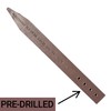 12" Plastic Bender Board Stakes - Teak Color - Heavy
