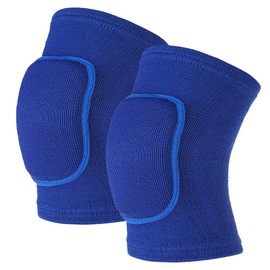 Sibba Kids Knee Pad, Breathable Elastic Knee Brace, Anti-Slip Padded Sponge Knee Protector for Volleyball Basketball Football (Blue)