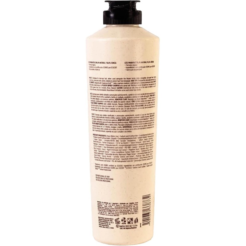 NATURAL BEAUTY CARE Placent Remedy Shampoo para Cabello Dañado 300