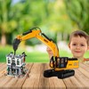 Gemini&Genius Drill Excavator Toy, Demolition Machine Car, Construction Vehicle Toys