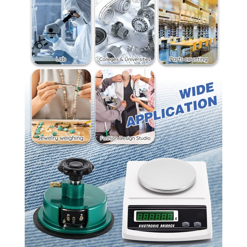 NEWTRY 1000g/0.01g Electronic Fabric GSM Scale Digital Textile Weight Balance