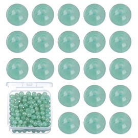 PATIKIL 200 Pcs Natural Stone Beads, 4mm Green Aventurine Beads for Jewelry Making Bracelet Necklace Earrings Gemstone Round Loose Beads DIY Gifts for Women