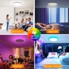 BLNAN RGB Led Flush Mount Ceiling Light with Remote Control,