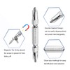 sourcing map Magnetic Double Ended Screwdriver Bit 6mm PH2 2.56"/65mm