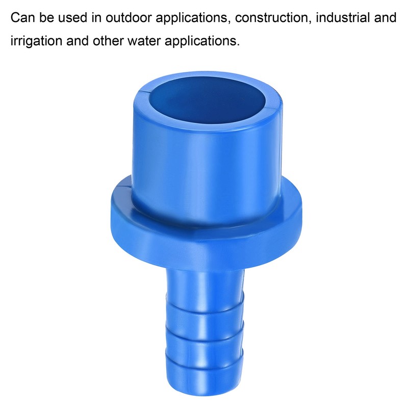 sourcing map PVC Pipe Fitting 10mm Barbed x 20mm OD