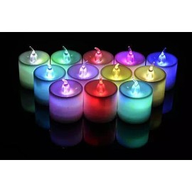 Fantado Large RGB (Color Changing) Flameless LED Battery Operated Candle (12 ...